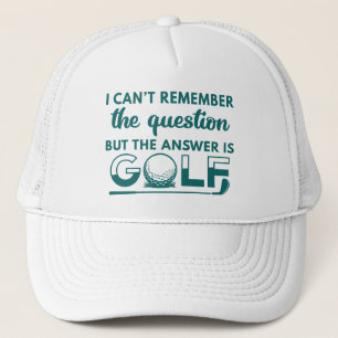 The Answer Is Golf Trucker Hat