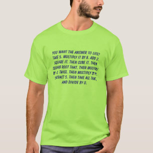 The Answer to life math equation T-Shirt