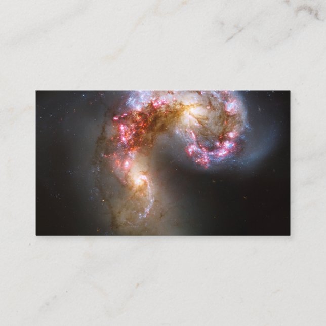 The Antennae Galaxies Photo Business Card (Front)
