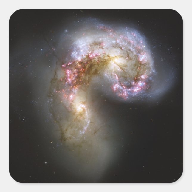 The Antennae galaxies Square Sticker (Front)