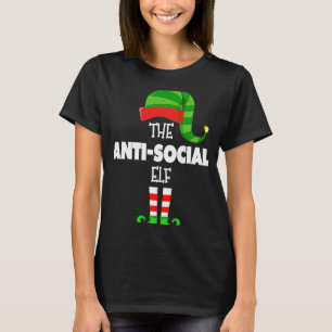 The ANTI SOCIAL ELF Group Matching Family Christma T-Shirt