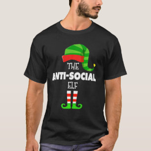 The Anti Social Elf Group Matching Family Christma T-Shirt