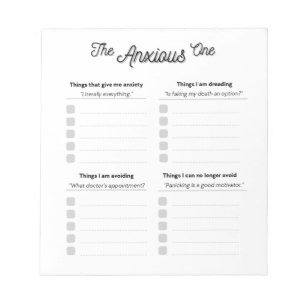 The Anxious One Notepad