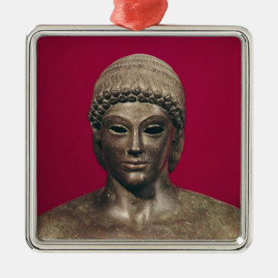 The Apollo of Piombino, head of the statue, found Metal Ornament