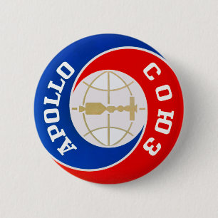 The Apollo–Soyuz  Mission Logo 2 Inch Round Button