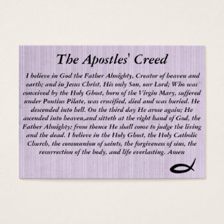 The Apostel's Creed