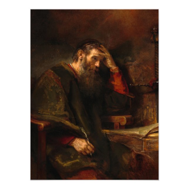 The Apostle Paul by Rembrandt van Rijn Photo Print (Front)