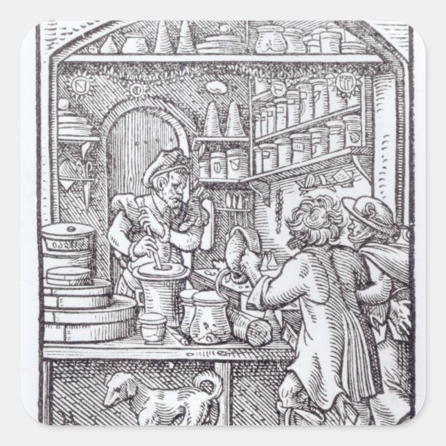 The Apothecary, published by Hartman Schopper Square Sticker (Front)