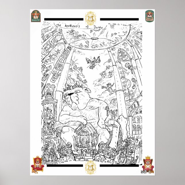 The Apotheosis or Dante Poster (Front)