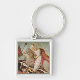 The Apparition of St. Ambrose Keychain