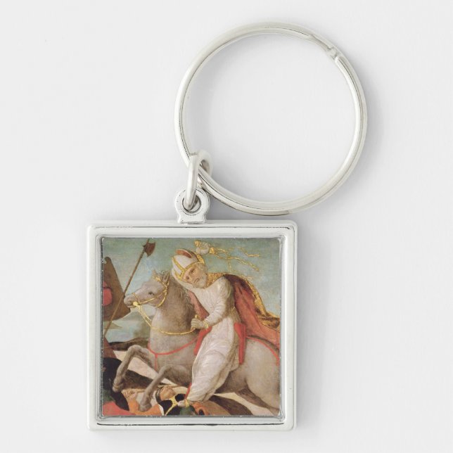 The Apparition of St. Ambrose Keychain (Front)