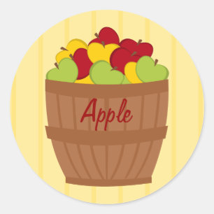 The Apple Baket Classic Round Sticker