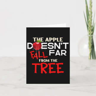 The Apple Doesn't Fall Far From The Tree Apple Pic Card