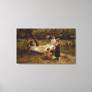 The Apple Gatherers, 1880 Canvas Print
