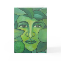The Apple Lady Greetings Card