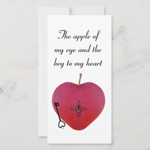 The apple of my eye and the key to my heart