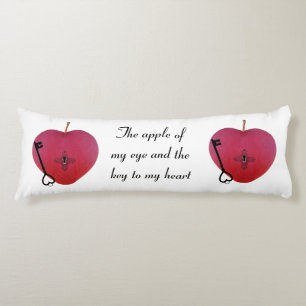 The apple of my eye and the key to my heart body pillow