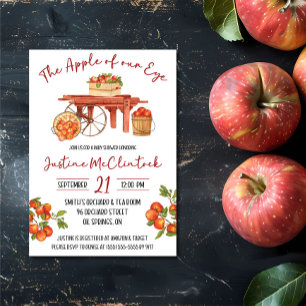 The Apple of our Eye!  Apple Baby Shower Invitation