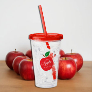 The Apple Of Our Eye Baby Shower Acrylic Tumbler
