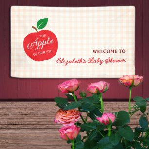 The Apple Of Our Eye Baby Shower Banner