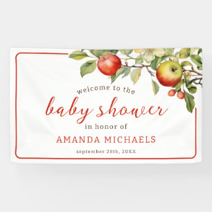 The Apple of Our Eye Baby Shower Banner