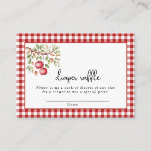 The Apple of Our Eye Baby Shower  Enclosure Card