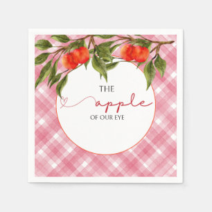 The Apple Of Our Eye Baby Shower Napkin