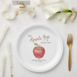 The Apple of our eye Baby shower  Paper Plate<br><div class="desc">The Apple of our eye Watercolor Baby Shower</div>