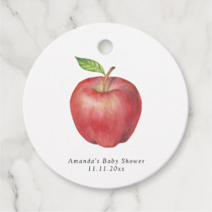 The Apple of our eye Baby shower Thank You  Favour Tags