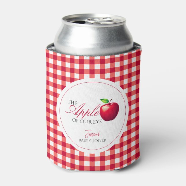 The Apple of Our Eye Fall Baby Shower  Can Cooler (Can Front)