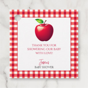 The Apple of Our Eye Fall Baby Shower Favour Tags