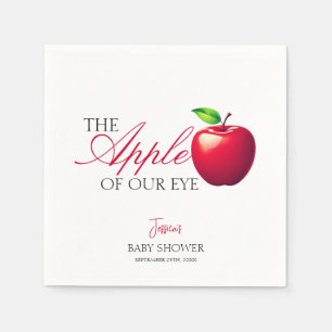 The Apple of Our Eye Fall Baby Shower  Napkin