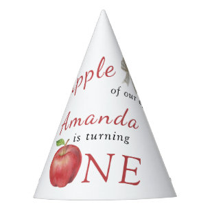 The Apple of our eye Kids Birthday Party Hat