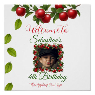 The Apple of Our Eye Photo Welcome Sign