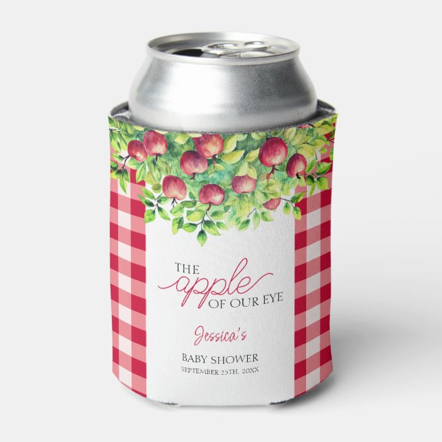 The Apple of Our Eye Thanksgiving Baby Shower Can Cooler (Can Front)