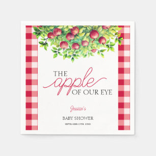 The Apple of Our Eye Thanksgiving Baby Shower Napkin