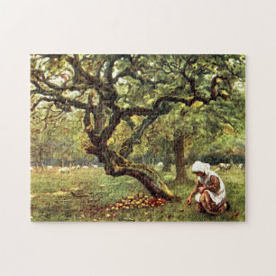 The Apple Orchard by Helen Allingham Jigsaw Puzzle