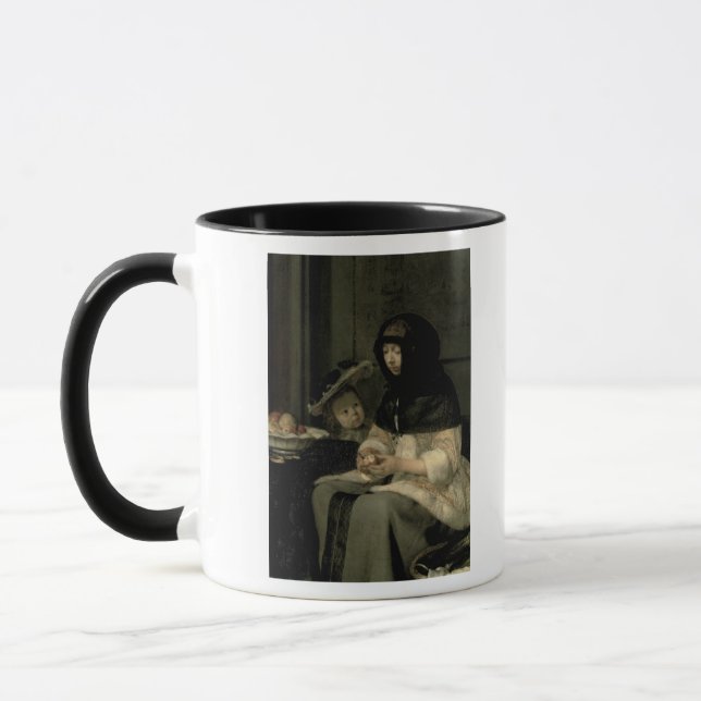 The Apple Peeler, 1660 Mug (Left)