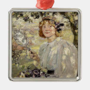 The Apple Tree (by Bessie MacNicol) Metal Ornament