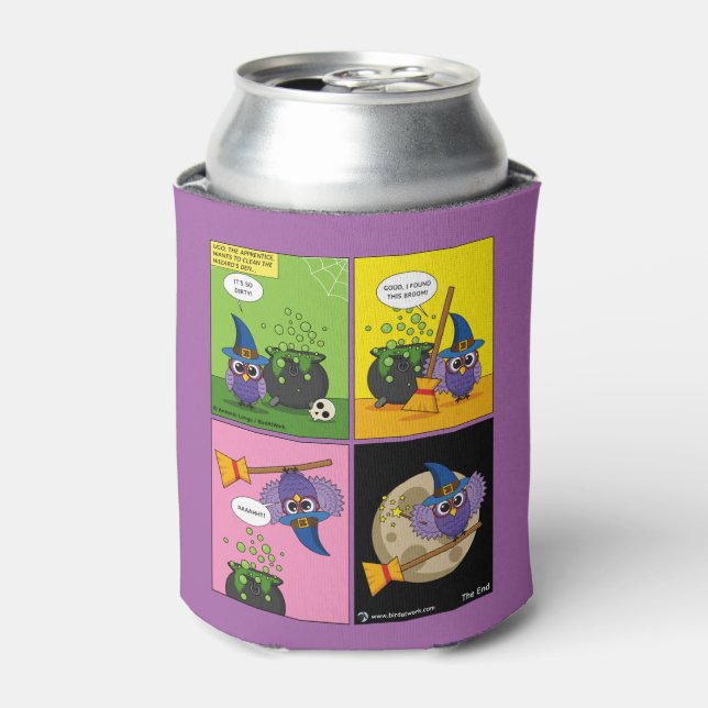 The Apprentice Wizard - Cleaning Can Cooler (Can Front)