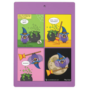 The Apprentice Wizard - Cleaning Comic Clipboard