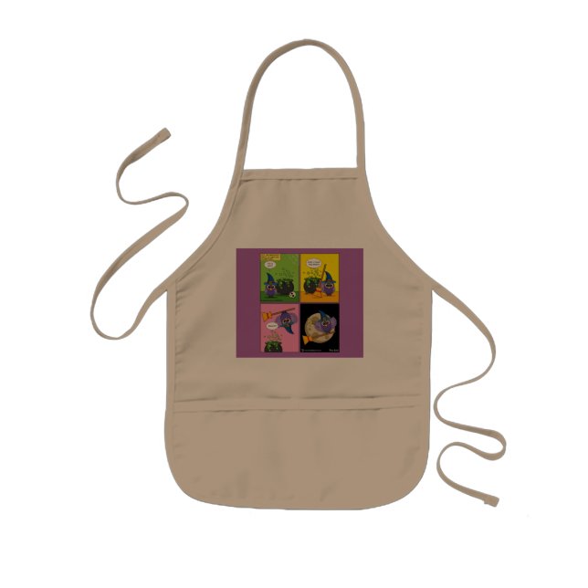The Apprentice Wizard - Cleaning Comic Kids Apron (Front)