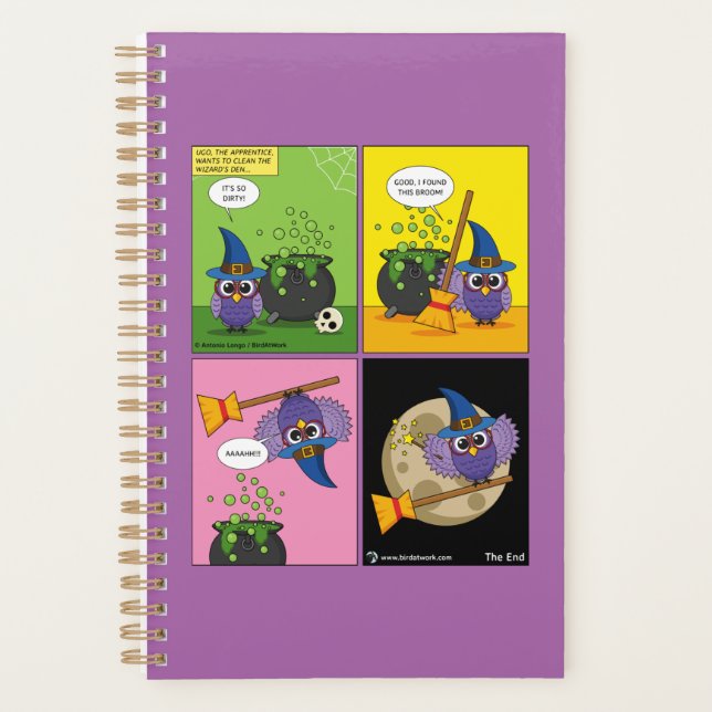 The Apprentice Wizard - Cleaning Comic Planner (Front)