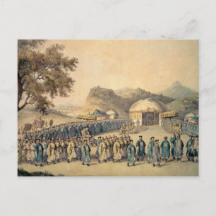 The Approach of the Emperor of China Postcard