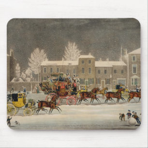 The Approach to Christmas, engraved by George Hunt Mouse Pad