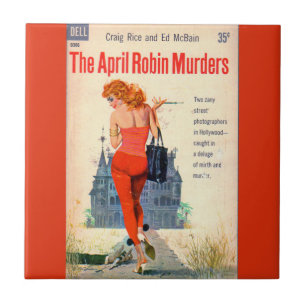 The April Robin Murders pulp novel cover Tile