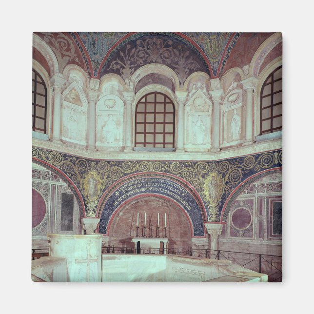 The apse with the baptismal font magnet (Front)