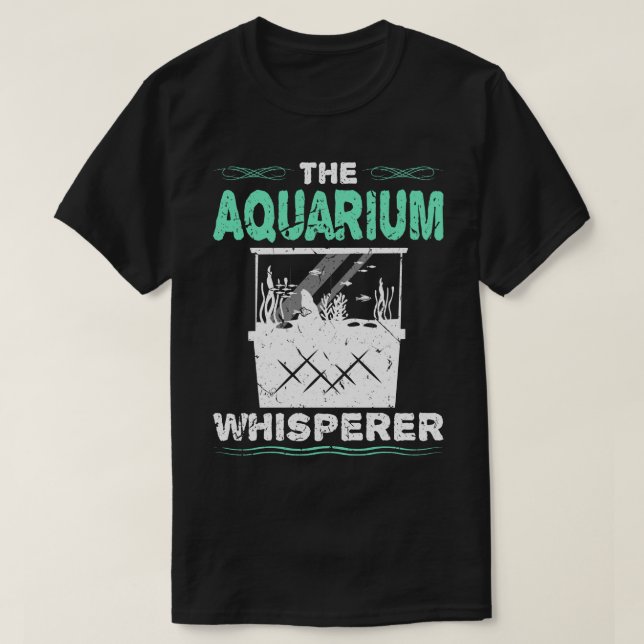 The Aquarium Whisperer Fishkeeper Water Change T-Shirt (Design Front)