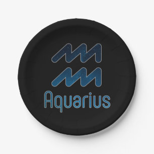The Aquarius Constellation - Galaxy   Paper Plate