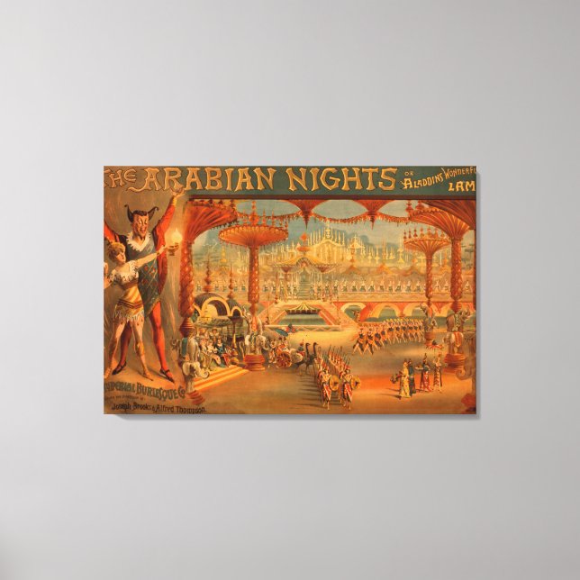 The Arabian Nights - Aladdin's Wonderful Lamp Canvas Print (Front)